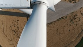 Wind Turbine Blades Close Up Shot with Top Down View using a Drone for Inspection. - Powered by Shutterstock - Get 15% off with code: PIKWIZARD15