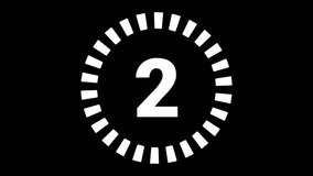 Simple animation showing a  3 times countdown timer on a black background - Powered by Shutterstock - Get 15% off with code: PIKWIZARD15
