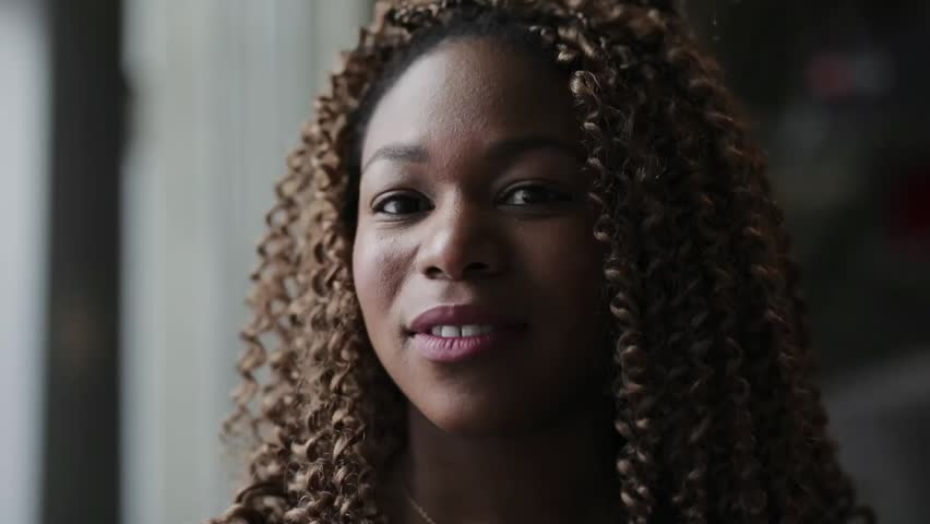 Video of Portrait confident businesswoman