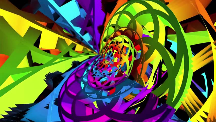 4k Colorful Hypnotic Spider Mandala Background