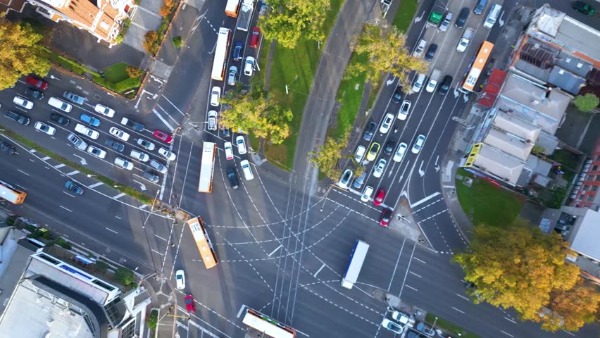 Established Aerial View of Melbourne Cityscape, Victoria, Australia