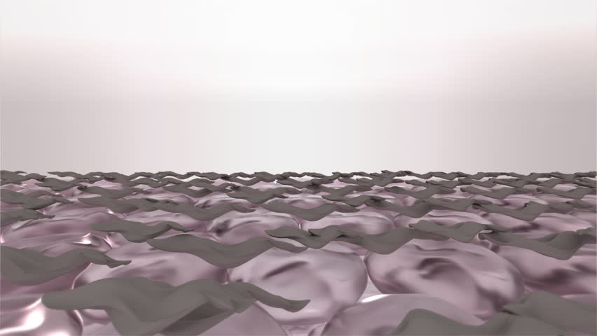 Skin exfoliation process. Dry dead cells peeling away from the body surface. Macro zoom of stylized skin layers. Skin care 3D animation ad for chemical peeling, laser resurfacing, or microdermabrasion