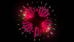 Abstract waves from lines and dots of particles of glowing swirling futuristic hi-tech. Abstract background. seamless loop - Powered by Shutterstock - Get 15% off with code: PIKWIZARD15