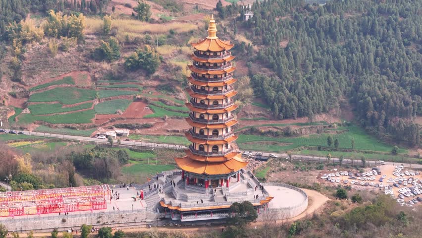 YUNNAN MLLE  This tower is iconic, very elaborate and majestic in this town