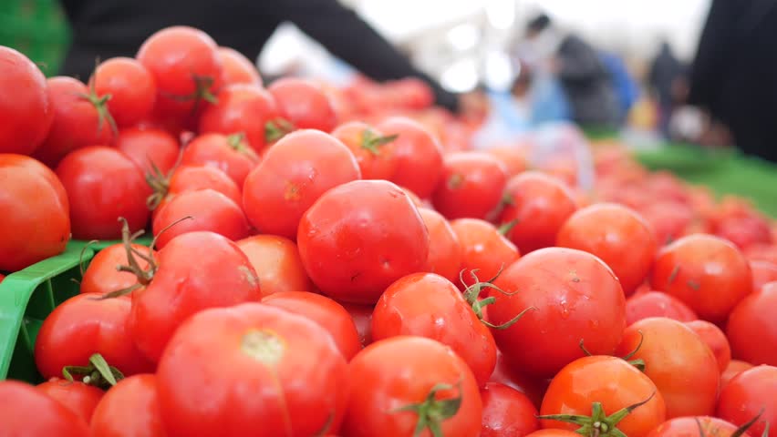 fresh tomato selling at local shop 