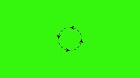Circle direction arrow icon. green screen icon.  - Powered by Shutterstock - Get 15% off with code: PIKWIZARD15