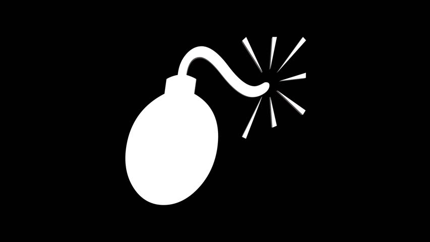 Bombs with fuse props game icons. Explosive military weapon with rope wick, skull, dollar sign, electric lightnings, stripes and star. Cartoon metal balls 3d