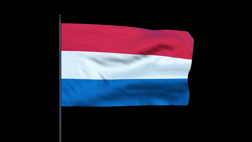 The Netherlands Flag Waving, Seamless Loop
