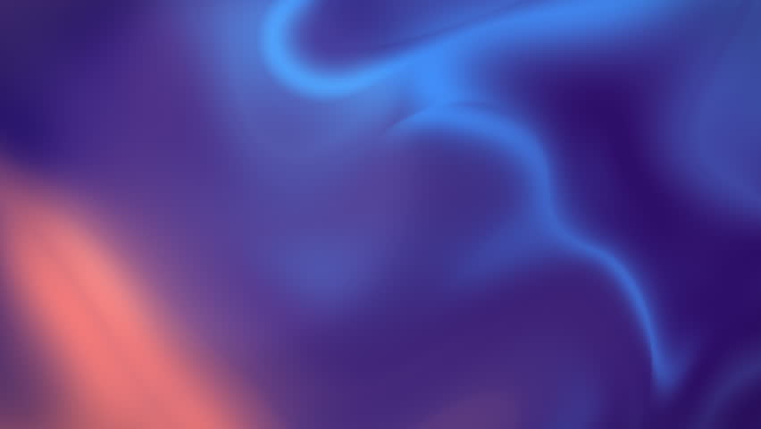 Fluid smooth mesh gradient in blue, purple and orange. Abstract futuristic tech background. Seamless loop animation. 4K footage