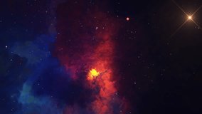 The big bang. Simulation of the big bang in space with the formation of a Stellar Nebula and new Solar Systems - Powered by Shutterstock - Get 15% off with code: PIKWIZARD15