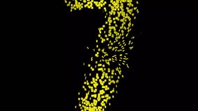 Animated video of counting 1 to 16 with shatter effect on black background - Powered by Shutterstock - Get 15% off with code: PIKWIZARD15