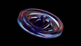Abstract animation, rotating glass circles, 4k seamless looped video, 3d render - Powered by Shutterstock - Get 15% off with code: PIKWIZARD15