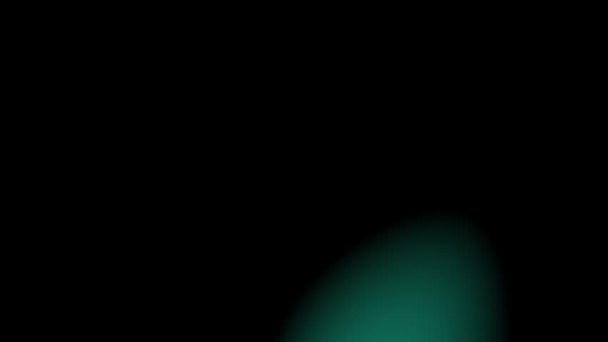 Blue Light Leaks, Lens Flare on a black background. Overlay light effect. Seamless loop