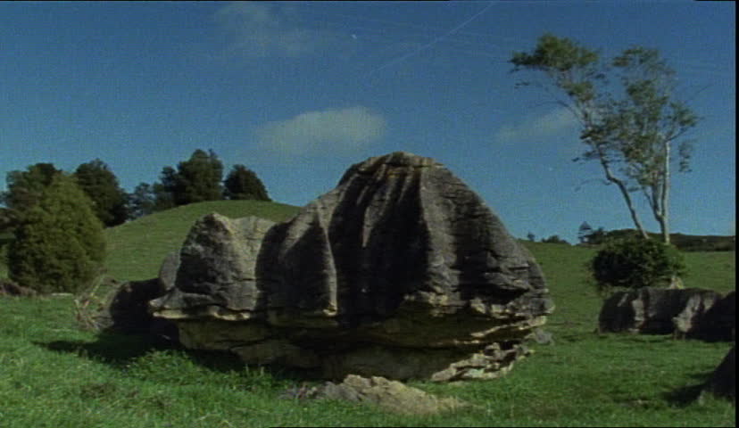 outcrop of limestone rock