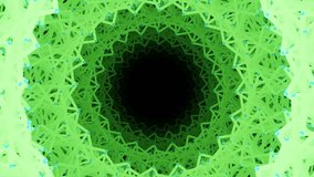 3D rendering of green kaleidoscopic patterns moving in loop - Powered by Shutterstock - Get 15% off with code: PIKWIZARD15