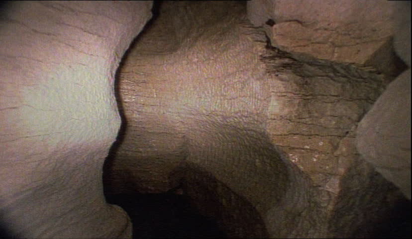 Wet limestone cave