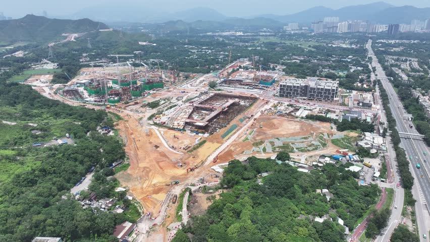 Discover the comprehensive planning for Hong Kong Northern Metropolis Development Kwu Tung North New Mitdown Area, integrating residential, commercial, research, and agricultural zones