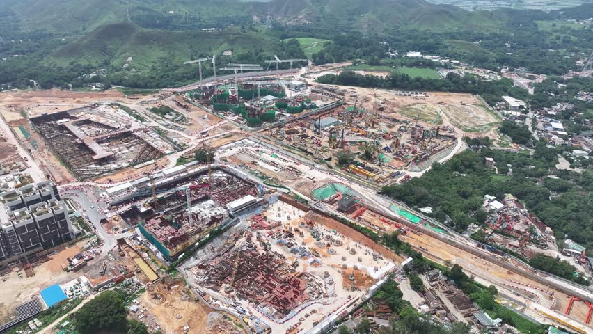 Discover the comprehensive planning for Hong Kong Northern Metropolis Development Kwu Tung North New Mitdown Area, integrating residential, commercial, research, and agricultural zones