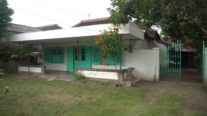 Look beautiful of old house on village