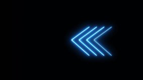 Abstract beautiful blue neon arrow line movement animation background 4k video. - Powered by Shutterstock - Get 15% off with code: PIKWIZARD15