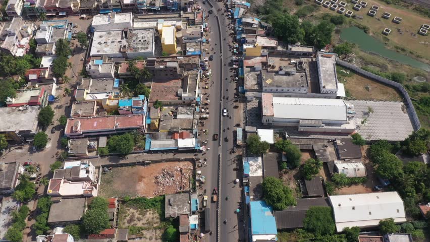 busy road of north chennai -Manali