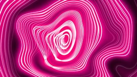 Kaleidoscopic abstract background of white and pink neon wave circles. Seamless hypnotic psychedelic animation a geometric backdrop - Powered by Shutterstock - Get 15% off with code: PIKWIZARD15