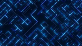 Abstract neon glowing lines, stripes and dots running on grid. Big data. Seamless lopped motion futuristic tech background - Powered by Shutterstock - Get 15% off with code: PIKWIZARD15