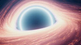 Impressive animated visualization of a black hole, showing a luminous accretion disk with great precision - Powered by Shutterstock - Get 15% off with code: PIKWIZARD15