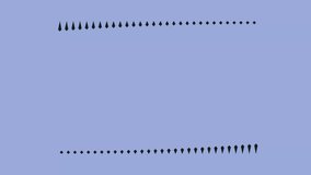 animated oscilation of sinusoidal sine waveform of mathematical equation of two array of bars mirrored vertically creating a stunning movement	
 - Powered by Shutterstock - Get 15% off with code: PIKWIZARD15