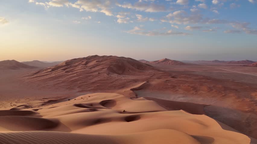 In the tranquil expanse of Oman