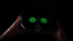 POV Virtual Reality Headset On Green Screen Chroma Key Background - Powered by Shutterstock - Get 15% off with code: PIKWIZARD15