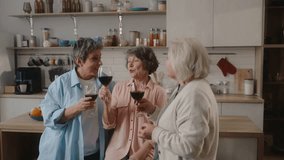 Smiling elderly female friends toasting celebrating friendship day - Powered by Shutterstock - Get 15% off with code: PIKWIZARD15