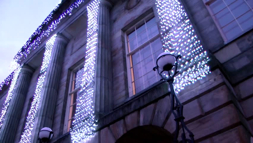 Christmas Lights on Civic Building