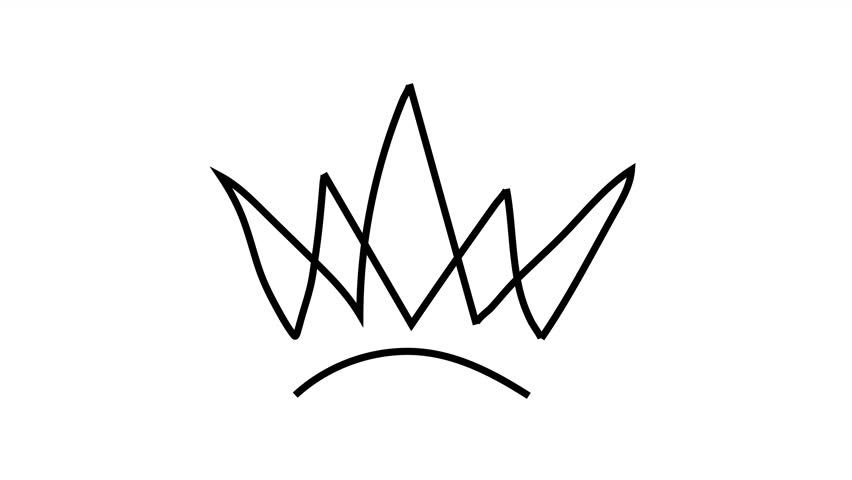 hand drawn graffiti crown icons for a young prince or princess. doodle style for a queen or king. alpha channel