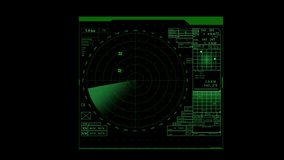 Scanning navigation radar or sonar green screen for submarines or ships. Computer graphic vfx - Powered by Shutterstock - Get 15% off with code: PIKWIZARD15