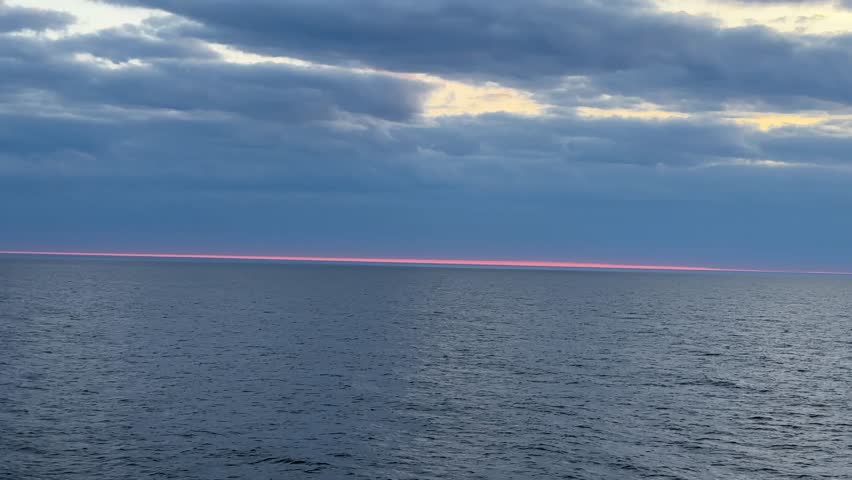 cruising on wide open sea