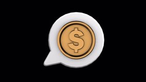 The "Payment Chat Icon" is a sophisticated and versatile digital asset designed to represent the integration of payment systems within chat applications. This 8-second animation, - Powered by Shutterstock - Get 15% off with code: PIKWIZARD15