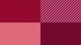Animation of abstract line background set