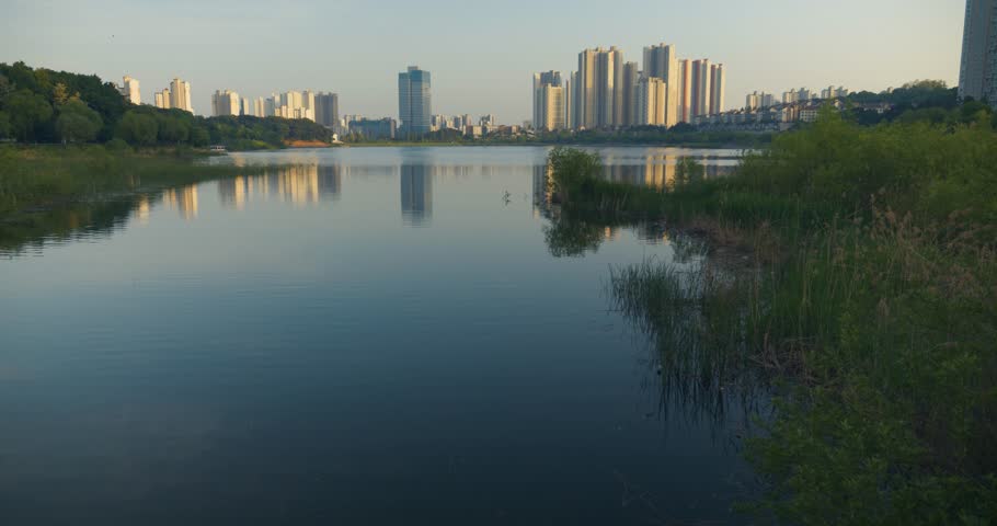 South Korea Gwanggyo Lake Park in Suwon-si