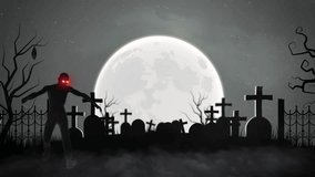 Enchanted Halloween Forest: Silhouette Spectacle with Flying Bats, Ghostly Apparitions, and Haunting Moonlit Nights - 4K Loop Animation for Spooky Events and Creepy Atmospheres - Powered by Shutterstock - Get 15% off with code: PIKWIZARD15
