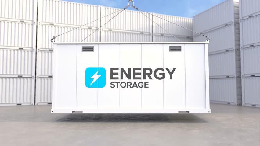Transportation of energy storage systems, Green alternative energy, Net zero emissions concept.