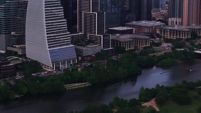 Aerial view of Austin