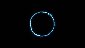Background Zap circle. Spectrum looped animation light glowing neon lines. - Powered by Shutterstock - Get 15% off with code: PIKWIZARD15