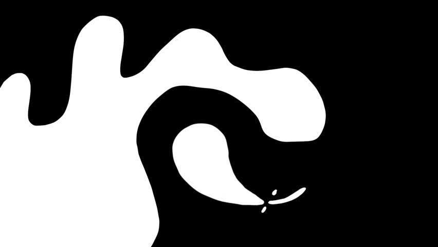 White fluid transitions loop animation