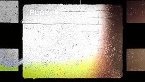 Old damaged film surface texture noise, dirt and grain. Dynamic film rolling effect. 16mm, 35mm tape texture. Retro vintage effect. High quality 4k footage