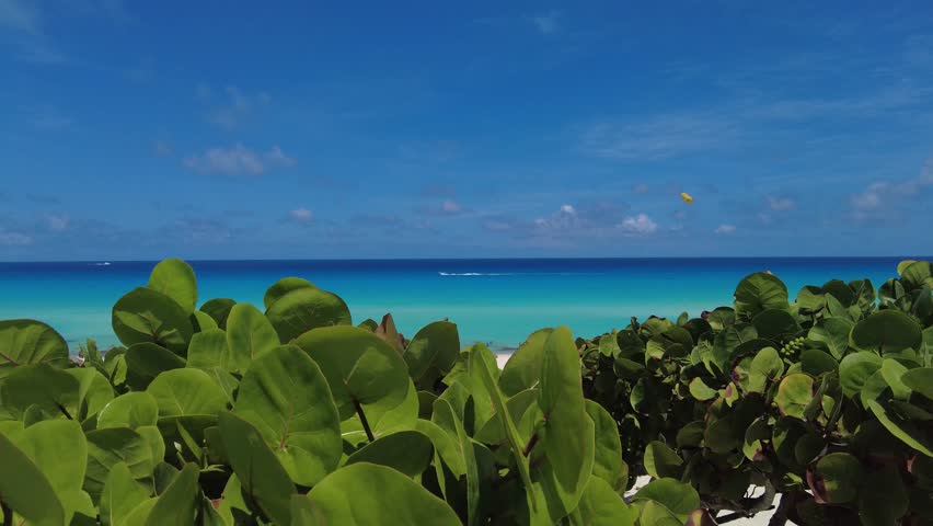 Aerial view of Cancun Hotel Zone from el Mirador