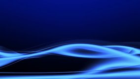 Abstract colorful wavy background in dark blue on black backdrop. Modern colorful wallpaper. Seamless loop animation. 3d rendering. - Powered by Shutterstock - Get 15% off with code: PIKWIZARD15