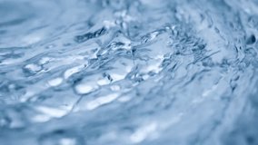 Water flow abstract. Real video, slow motion, blue frozen surface, abstract background. Macro shot. 4K Resolution - Powered by Shutterstock - Get 15% off with code: PIKWIZARD15