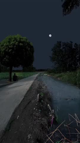 Night view of the river