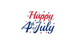 
Happy 4th of July. Usa Independence day. Happy 4th of July Independence day Animation on transparent background. Alpha Channel - Powered by Shutterstock - Get 15% off with code: PIKWIZARD15